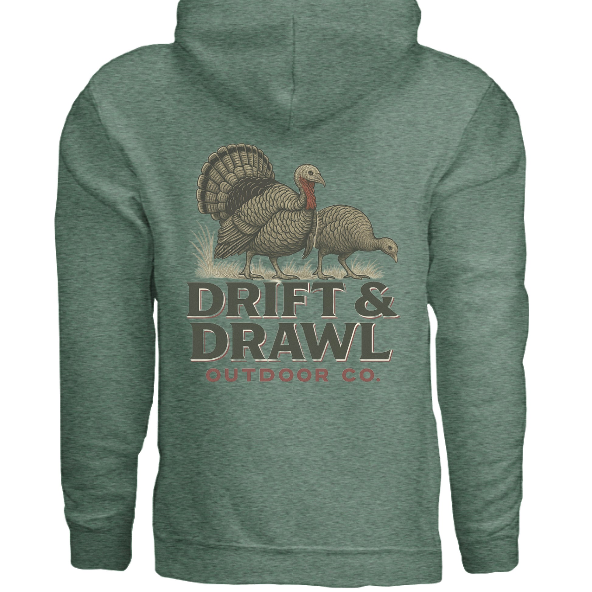 Heather Sport Dark Green - BACK