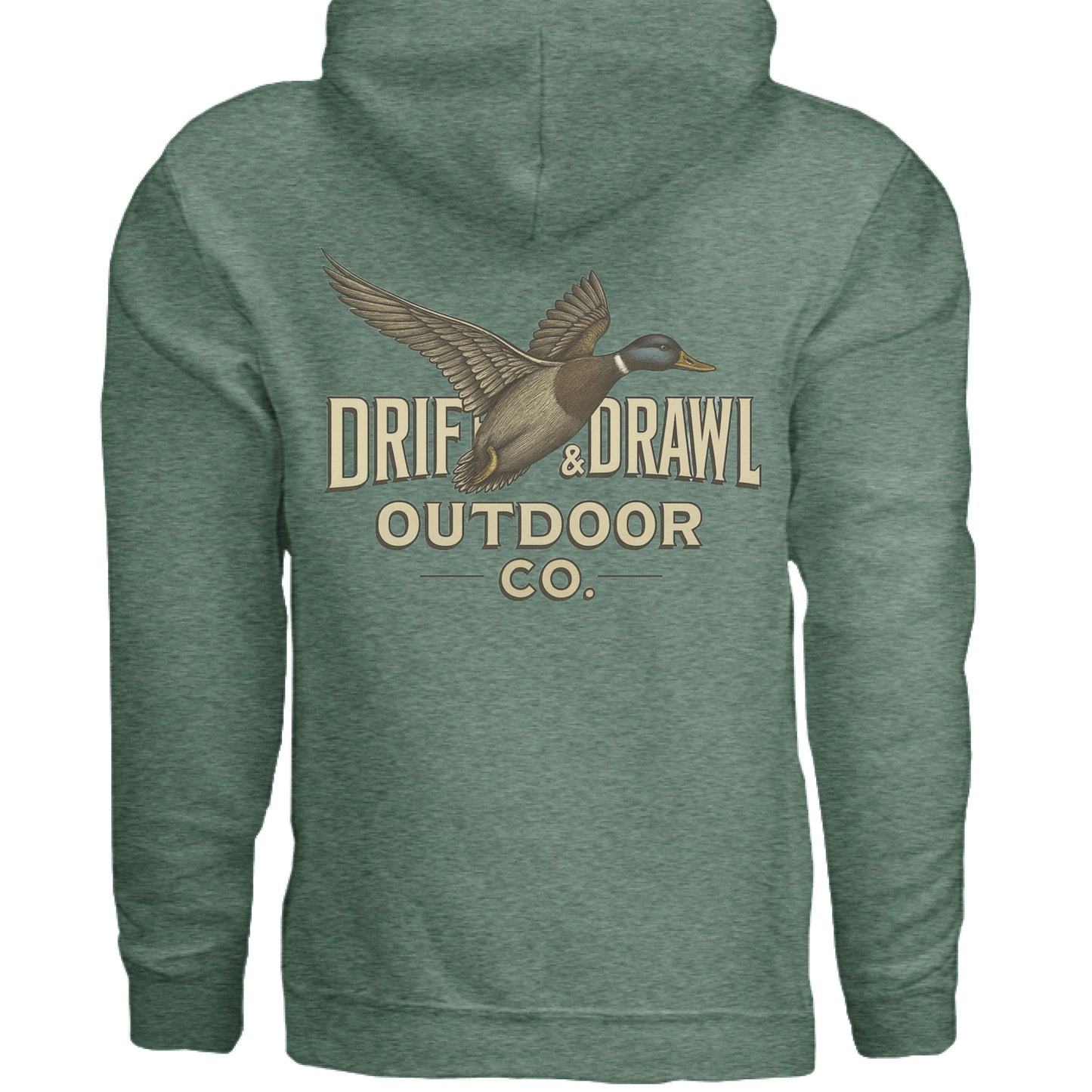 Heather Sport Dark Green - BACK