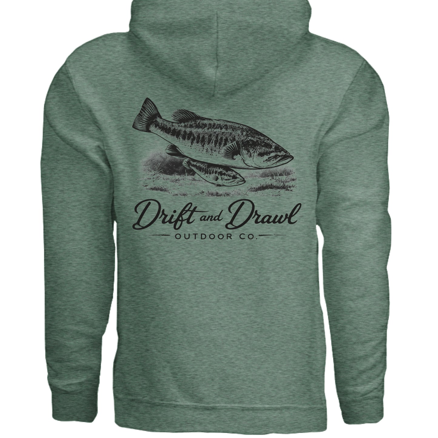 Heather Sport Dark Green - BACK